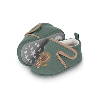 Immagine di Sterntaler Scarpine per Gattonare con Leone, Mocassino Basso Bimbo 0 24, Verde Scuro, 18 EU