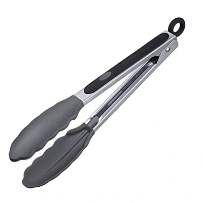 Immagine di Westmark Pinza da portata, con zampe in Silicone e manici gommati, lunghezza: 21 cm, acciaio inox/plastica/silicone, Classic Mini, colore: Argento/Nero, 16162270