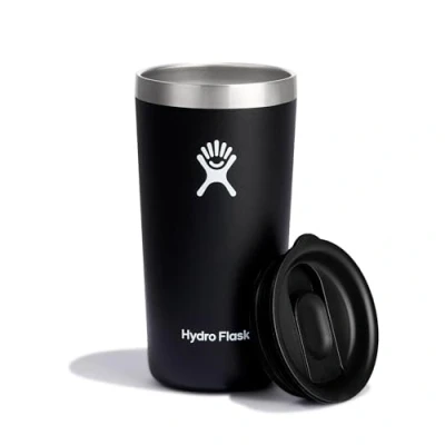 Immagine di Hydro Flask Tumbler Bicchiere 355 ml (12 oz) con coperchio ermetico a incastro chiudibile antigoccia Acciaio inossidabile doppia parete isolamento sottovuoto Black