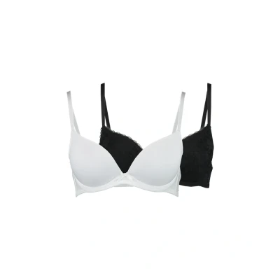 Immagine di Dorina Sonia Plunge BRA 2 PACK Reggiseno pushup, Donna, Taglia: 70A, Black/white