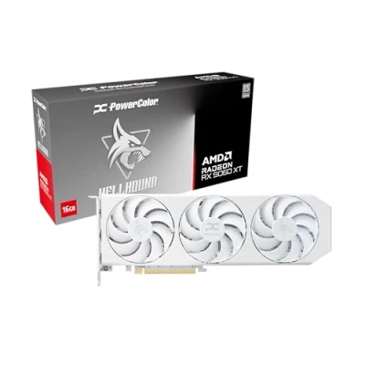 Immagine di VGA PowerColor Radeon Hellhound Spectral White RX 9060 XT 16GB GDDR6