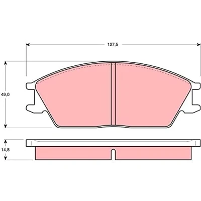 Immagine di TRW GDB373 Kit pastiglie freno Non predisposto per contatto segnalazione usura