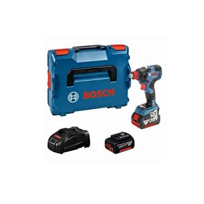 Immagine di Bosch Professional 18V System Avvitatore a Massa Battente Batteria Gdx 200 C (Incl. 2 Batterie da 5,0 Ah, in Valigetta L Boxx)