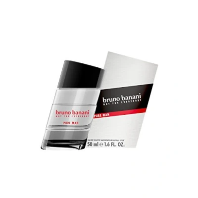 Immagine di bruno banani Pure Man Eau de Toilette Natural Spray Profumo da uomo in legno floreale Confezione 1 (1 x 50 ml)