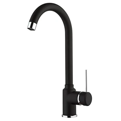 Immagine di Paini Rubinetto Cucina AM10022NR Monocomando, Monoforo Nero Opaco