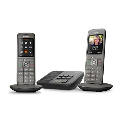 Immagine di Gigaset CL660 Duo Analog/DECT telephone Identificatore di chiamata Grigio [Versione Francia]