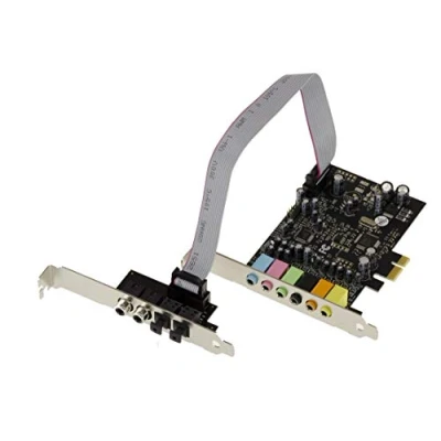 Immagine di KALEA INFORMATIQUE Scheda controller audio PCIe EXPRESS a 7,1 canali con chipset CMedia OXYGEN CM8828 e CM9882A Ingressi uscite digitali SPDIF.