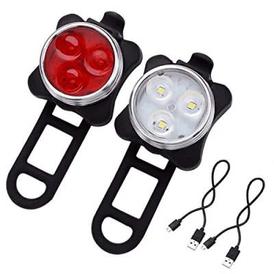 Immagine di Herklotzn all&#039;aperto Biciclette COB Impermeabile 3 USB LED Ricaricabile 4 Modalita&#039; Notte Bici rideFront Lampada Frontale e Posteriore