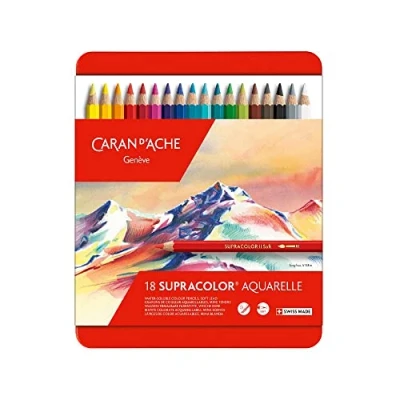 Immagine di Caran D&#039;Ache Supracolor Soft Pencils Colori assortiti (Tin of 18)