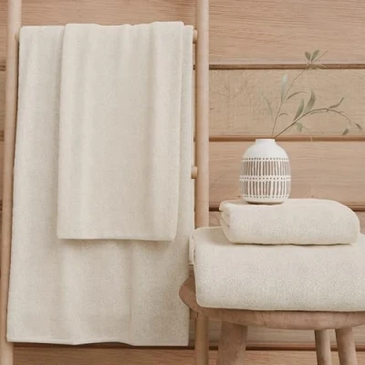 Immagine di PETTI Artigiani Italiani Asciugamani Bagno in 100% Spugna di Cotone, Set 1+1, 2 Pezzi 1 Asciugamano Viso e Mani, Avorio