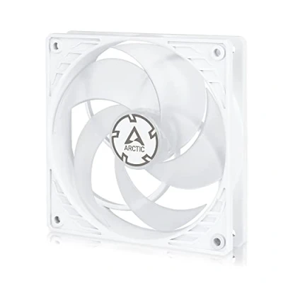 Immagine di ARCTIC P12 PWM 120 mm Ventola, Sharing Technology, Ventola Ottimizzata per Pressione Statica, Velocità 200 1800 RPM, 0,3 Sone Bianco / Transparente