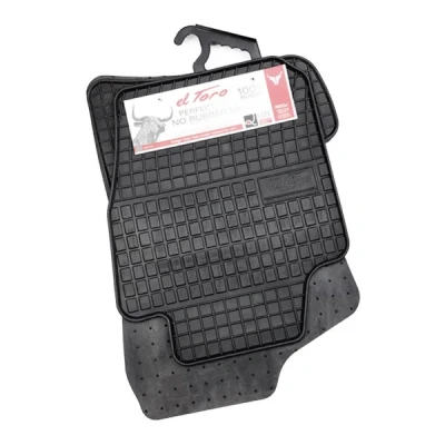 Immagine di FROGUM 0404 Set tappetino Gomma anteriore e posteriore 4 nero Su misura VOLKSWAGEN: Polo V Hatchback, SEAT: Ibiza 4, SKODA: Fabia III Hatchback