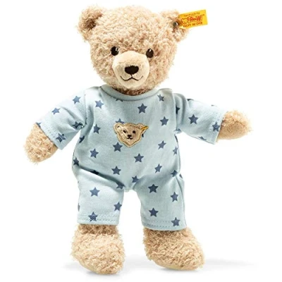 Immagine di Steiff Orsacchiotto con Scritta Teddy And Me Tiere Teddyb.Baby Boy 25 Beige/bl, Colore Blu, 0 18 Monate, 241642