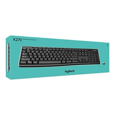 Immagine di Logitech K270 Tastiera Wireless per Windows, Layout ‎Francese AZERTY Nero