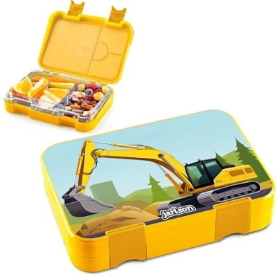 Immagine di Jarlson® Lunch Box Bambini Bento con 6 Scomparti Porta Pranzo Senza BPA per la Scuola e l&#039;asilo 850ml