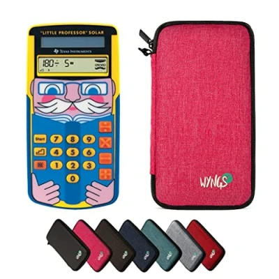 Immagine di CALCUSO Pacchetto Base rosa con Calcolatrice TI Little Professor Solar