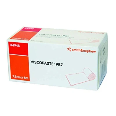 Immagine di BENDA ALL&#039;OSSIDO DI ZINCO PER IL TRATTAMENTO DELLE ULCERE VARICOSE TIPO SECCO E DERMATITI CRONICHE VISCOPASTE PB7 600X7,5CM