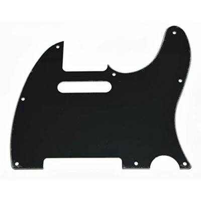 Immagine di Kaish battipenna nero a 3 strati chitarra scratch piastra per Fender Telecaster