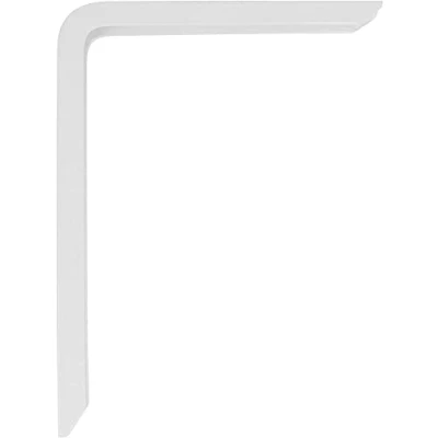 Immagine di Amig Staffa per mensole a muro Supporti Reggimensola Staffe in Alluminio Colore: Bianco Dimensioni: 150 x 100 Peso max: 90 kg