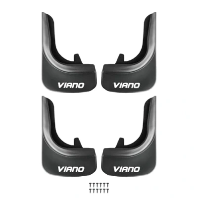 Immagine di RE&amp;AR Tuning Compatibile con Mercedes Viano 1996 2024 Parafanghi Anteriori e Posteriori Set del Veicolo 4 Pezzi Nero