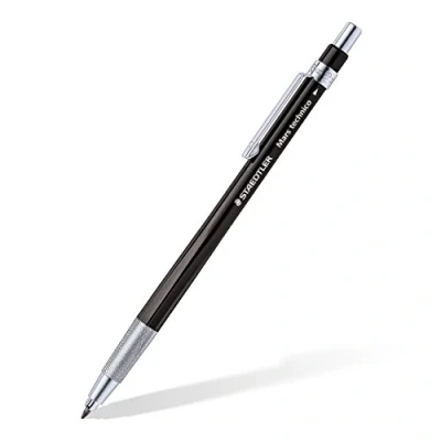 Immagine di Staedtler Mars Technico Portamine 2mm con Temperamine Integrato, Matita Meccanica Impugnatura Zigrinata Ideale per Disegno, Scrittura e Schizzi, Mina Cancelleria Scuola Università