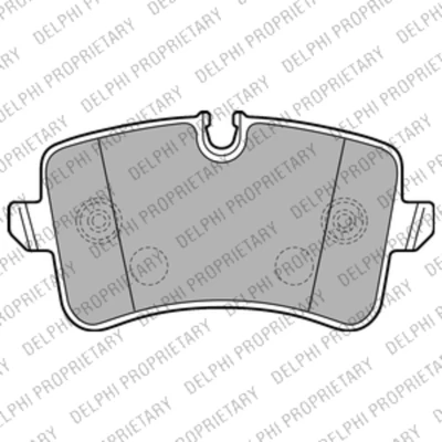 Immagine di DELPHI LP2226 Kit pastiglie freno con contatto segnalazione usura lamierino anticigolío accessori AUDI: A8 D4