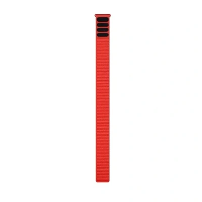 Immagine di Garmin Cinturino Originale, 22mm, UlktraFit in Nylon, Chiusura a strappo, Ultra leggero, Elastico e Anti microbico, FlameRed
