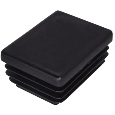 Immagine di SKIR&#039;CO tappi rettangolari in plastica, 30 x 40 mm, opachi, inserti per tubi rettangolari, pali recinzioni, colore nero RAL 9005, pezzi