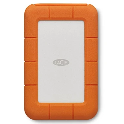 Immagine di LaCie Rugged USB C 4TB, Hard disk esterno portatile, Resistente a Cadute, PC Mac iPad &amp; iPhone, Data Rescue Service (STFR4000800)