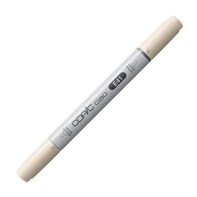 Immagine di Copic Ciao Pennarello Grafico con Doppia Punta, 11 g , Beige (Pearl White), 12 x 150 mm