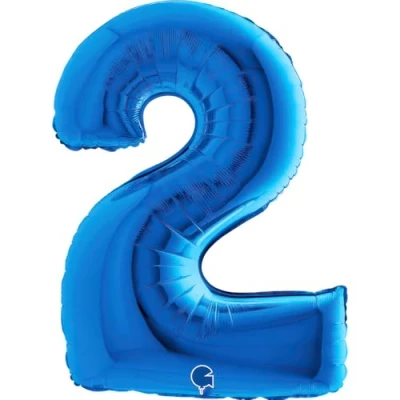 Immagine di Grabo Number 2 Superloon Confezione singola, lunghezza 40 cm, colore: Blu, Blue, 40&#039;&#039; (1mt), 002B P
