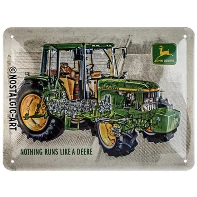 Immagine di Nostalgic Art Targhe Vintage, John Deere Model 6410 Idea regalo per amanti dei trattori, in metallo, Design retrò decorazione, 15 x 20 cm