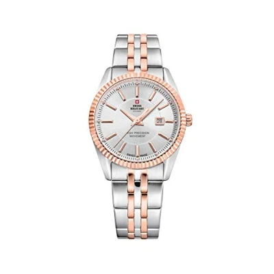 Immagine di Swiss military sm34066bir 2m orologio Donna Analogico Al quarzo con cinturino in Acciaio INOX SM34066.07