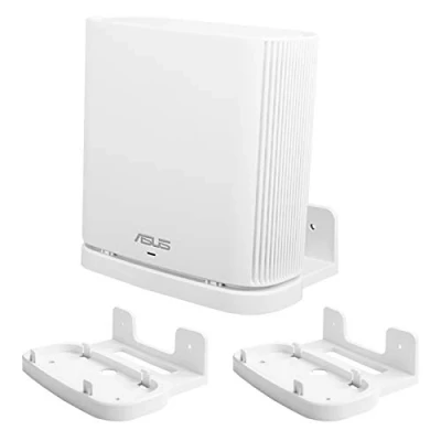 Immagine di Huafly BECEMURU supporto per da parete ABS, protettivo router ASUS ZenWiFi AC/AX Whole Home Tri Band Mesh WiFi 6 System (CT8/XT8) (bianco, confezione 2)