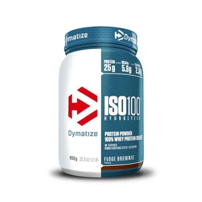 Immagine di Dymatize ISO 100 Hydrolyzed Fudge Brownie 932g Proteine del siero di latte idrolizzate e isolate in polvere
