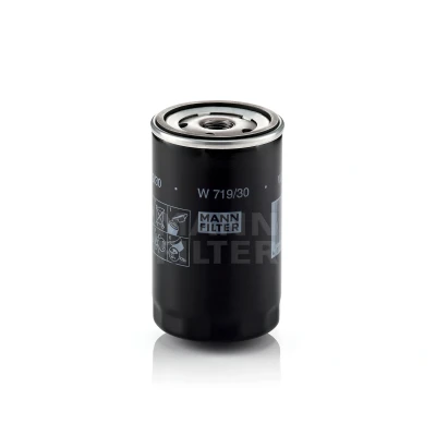Immagine di MANN FILTER W 719/30 Filtro olio 3/4 16 UNF con una valvola blocco arretramento ad avvitamento VOLKSWAGEN: Jetta 3, GOLF 3 mister auto, norauto