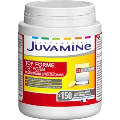 Immagine di JUVAMINE Top Forme Vitalità Tonicità Forma 12 Multivitamine e 10 Minerali Aiuta a ridurre la stanchezza Supporta l&#039;immunità 150 compresse Formato Maxi 5 mesi