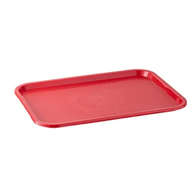Immagine di APS Vassoio Fast Food, infrangibile e lavabile in lavastoviglie, Made Germany, 53 x 32,5 cm, altezza 2 cm (GN 1/1), rosso