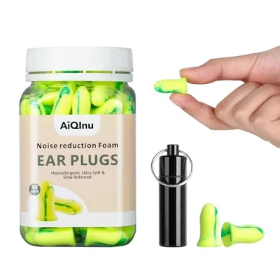Immagine di AiQInu Tappi Orecchie Dormire, 40 Paia per le 38dB SNR più alto,Super Morbido Antirumore, Viaggiare, Lavorare, Studiare