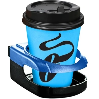 Immagine di Retoo supporto universale per tazza di ventilazione, portabicchieri auto, portabicchieri, porta bevande, ventilazione da caffè e lattina, portabottiglie, acqua, caffè, blu