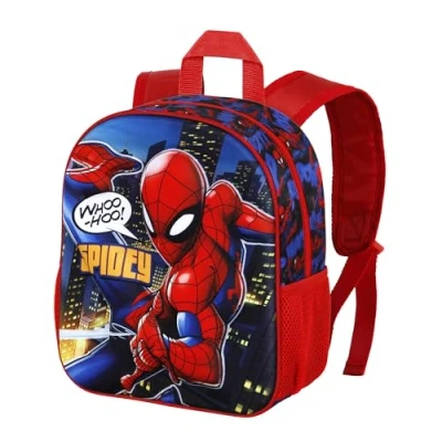 Immagine di Karactermania Spiderman Mighty Small 3D Zaino da viaggio per bambini, Taglia: One Size, Rojo