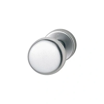 Immagine di HOPPE 814787 Pomello per Porta su Rosetta Rotonda Forma cilindrica Alluminio anodizzato Pulsante Fisso 1 Pezzo, Argento, Rosa