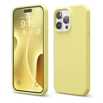 Immagine di elago custodia in silicone liquido compatibile con iPhone 15 Pro Max, di alta qualità, protettiva integrale [struttura a 4 strati antiurto], fodera morbida microfibra