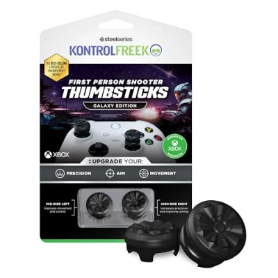 Immagine di KontrolFreek FPS Freek Galaxy Black per controller Xbox One e Series X, 2 levette ad alte prestazioni, 1 a vita alta, media, colore nero (edizione limitata)