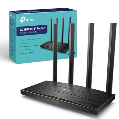 Immagine di TP Link Archer C80 AC1900 MU MIMO Dual Band Wireless Gaming Router, Wi Fi Speed Up to 1300 Mbps/5 GHz + 600 Mbps/2.4 GHz, Supports Parental Control, Guest