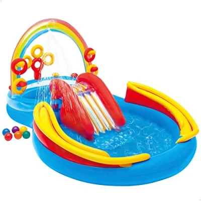 Immagine di Intex 57453NP Playground Arcobaleno, 297 x 193 135 cm, Blu/Rosso/Giallo