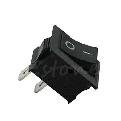 Immagine di Mini interruttore A bilanciere rettangolare on/off, nero, pulsante per auto e barca, KCD1 2 pin, 250 V, 3