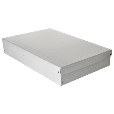 Immagine di FALKEN PureBox Pro. Made in Germany. 100 mm di altezza, DIN A2 ISO 9706 16245 A. Contenitore privo acidi e resistente all&#039;invecchiamento, con coperchio, adatto per archivio
