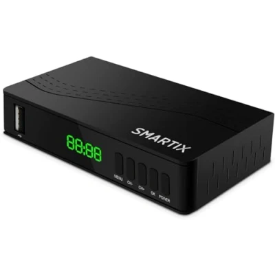 Immagine di ATLANTIS Smartix DH18 Digitale Terrestre DVBT/DVBT2/HEVC mpeg2/mpeg4 H264/H265 Registrazione programmata, nero