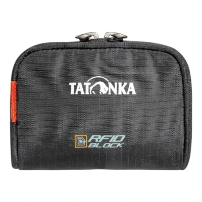 Immagine di Tatonka Portafoglio RFID B piccolo con protezione e scomparto portamonete, scomparti per carte di credito, ecc. Dimensioni: 11 x 7 2 cm, nero